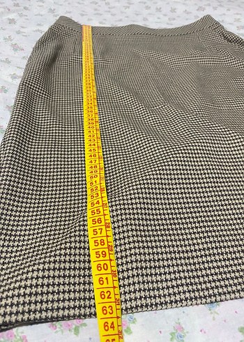 Bej Midi Pilili Kadın Kalem Etek - Görsel 3