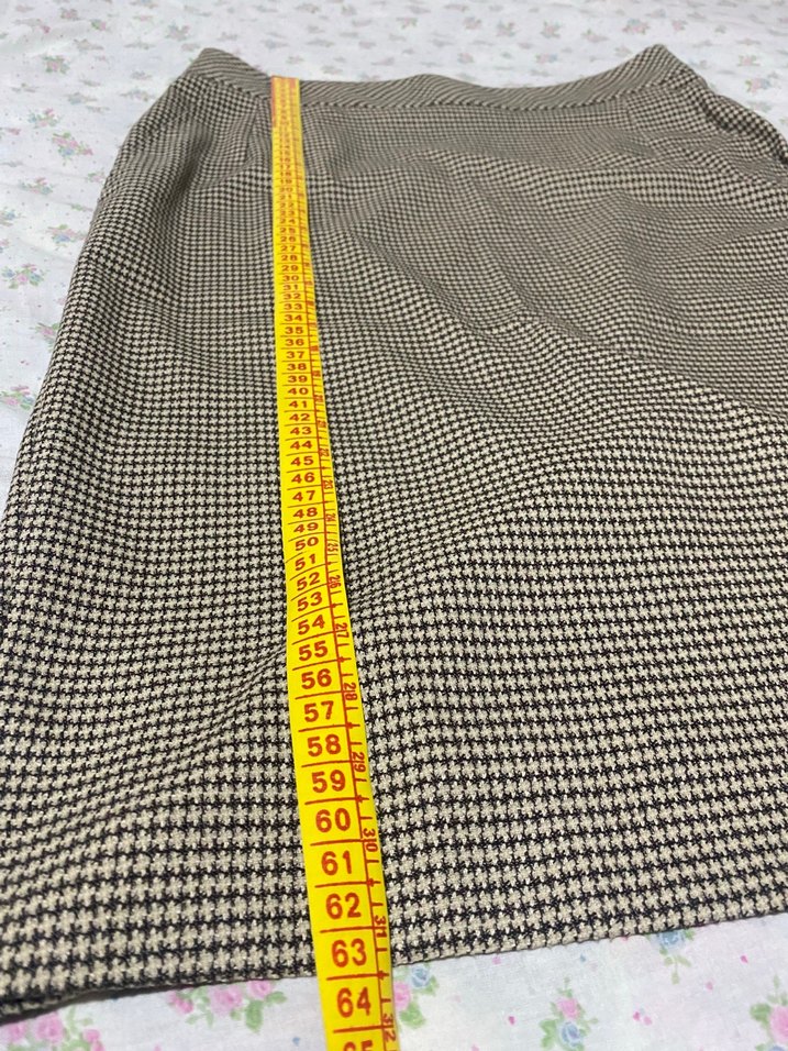 Bej Midi Pilili Kadın Kalem Etek - Görsel 3