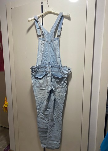 Vintage Mavi Denim Kadın Tulum - Görsel 2