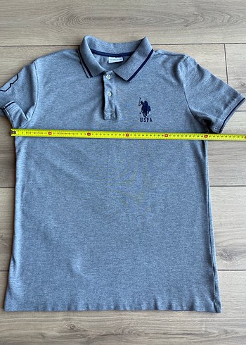 m Beden Orijinal Us. Polo Assn. Gri Erkek Polo Yaka Tişört