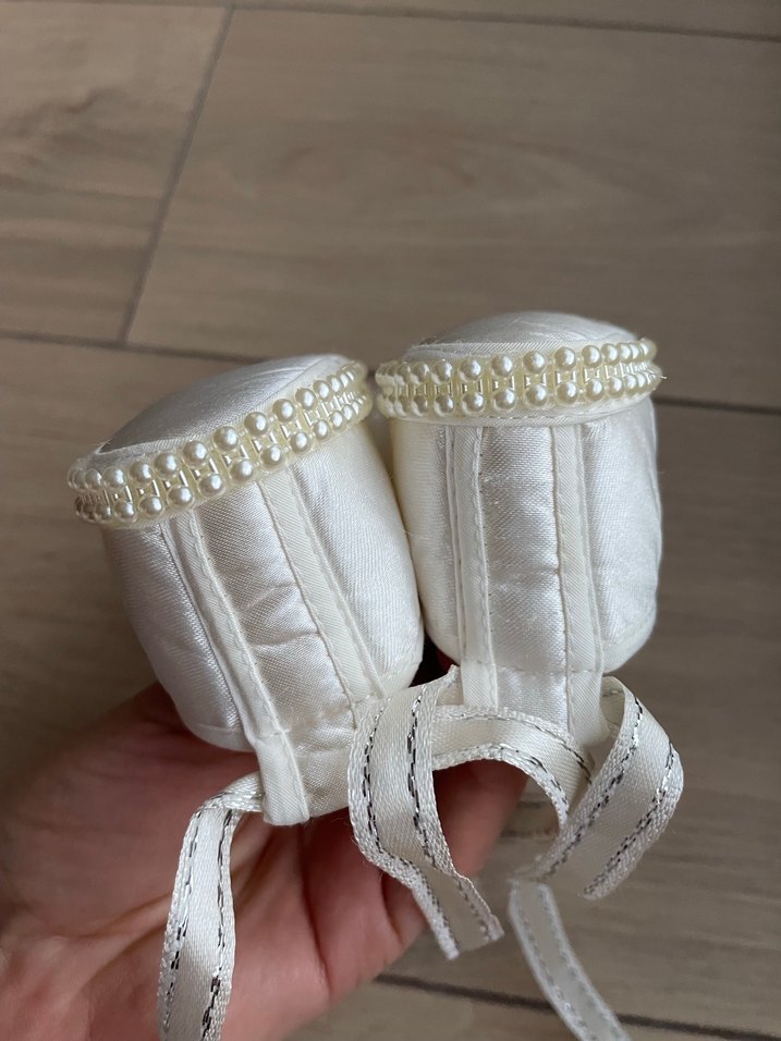 Kurdaleli İncili Bebek patiği - Görsel 5