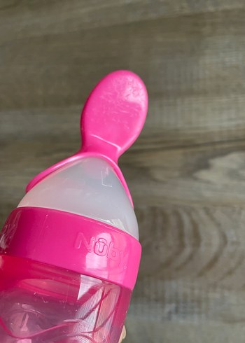 Nûby marka kaşıklı silikon biberon - Görsel 4