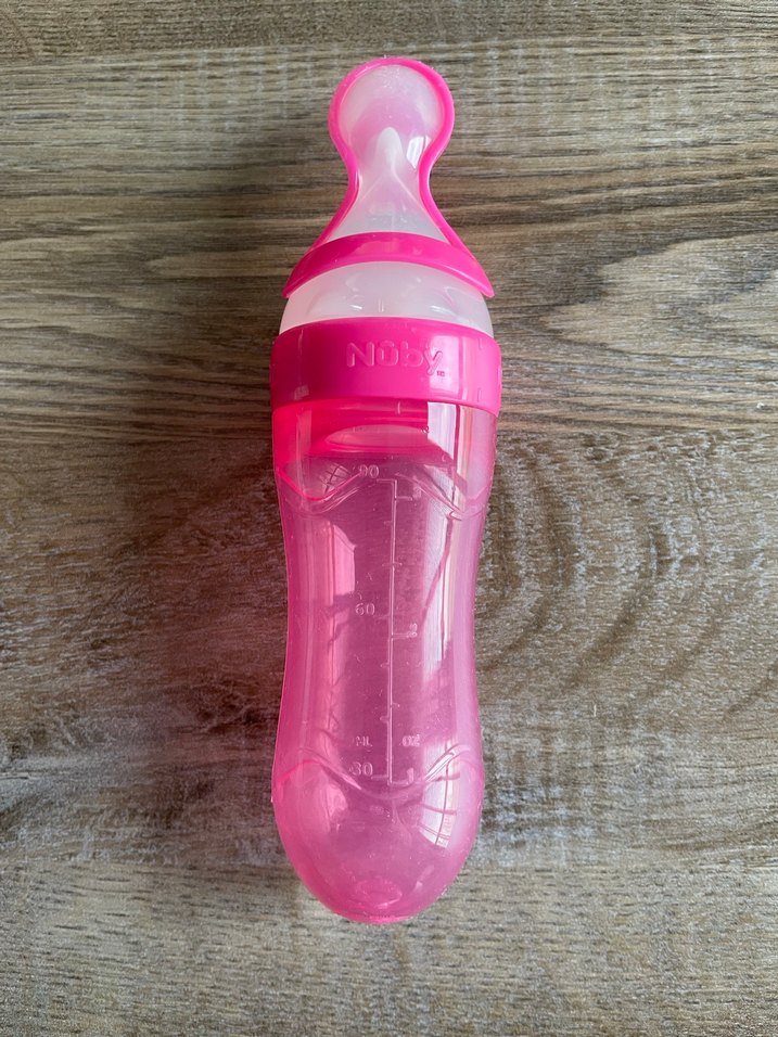 Nûby marka kaşıklı silikon biberon - Görsel 2