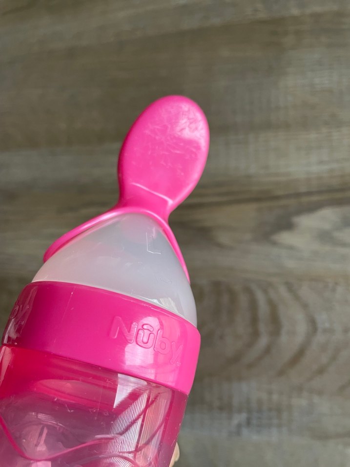 Nûby marka kaşıklı silikon biberon - Görsel 4