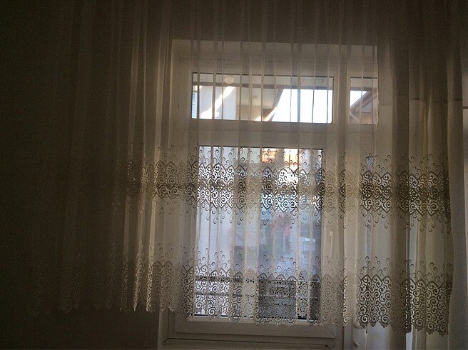 İki adet kısa tül perde - Görsel 6