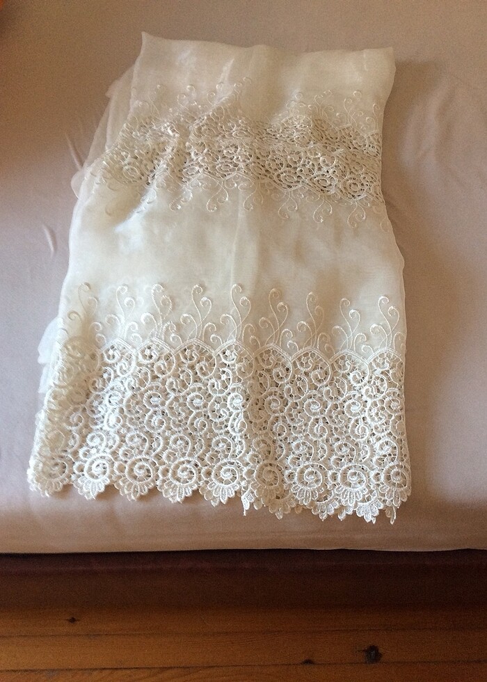 İki adet kısa tül perde - Görsel 3