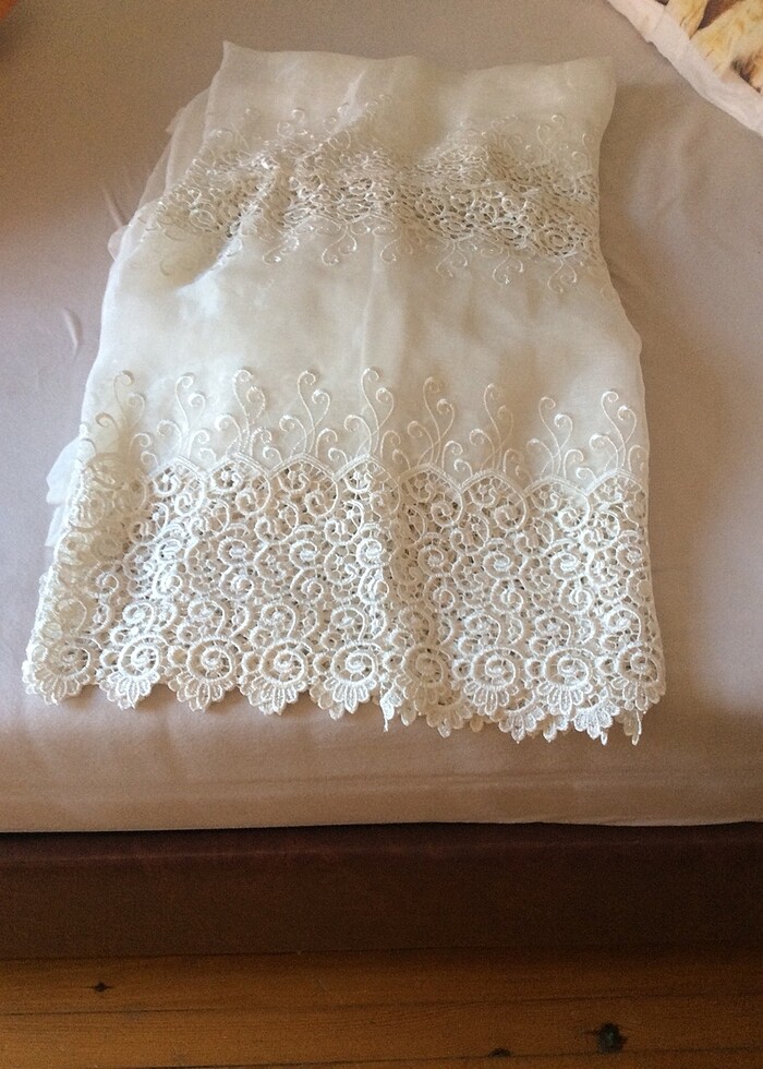 İki adet kısa tül perde - Görsel 2