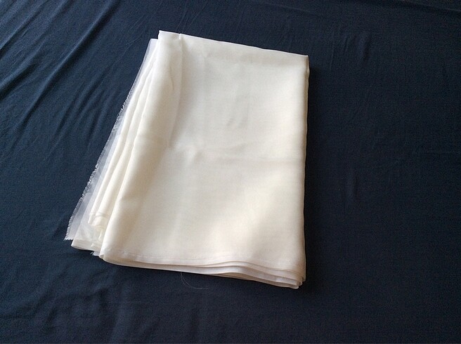 İnçe beyez sade tül - Görsel 2