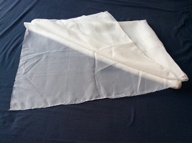 İnçe beyez sade tül - Görsel 4