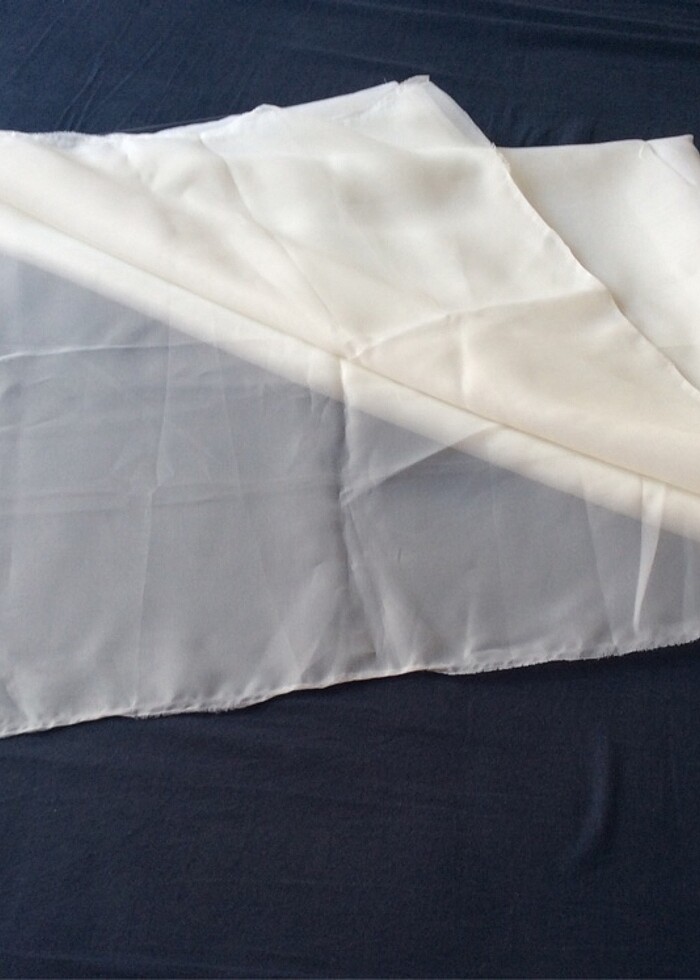 İnçe beyez sade tül - Görsel 4