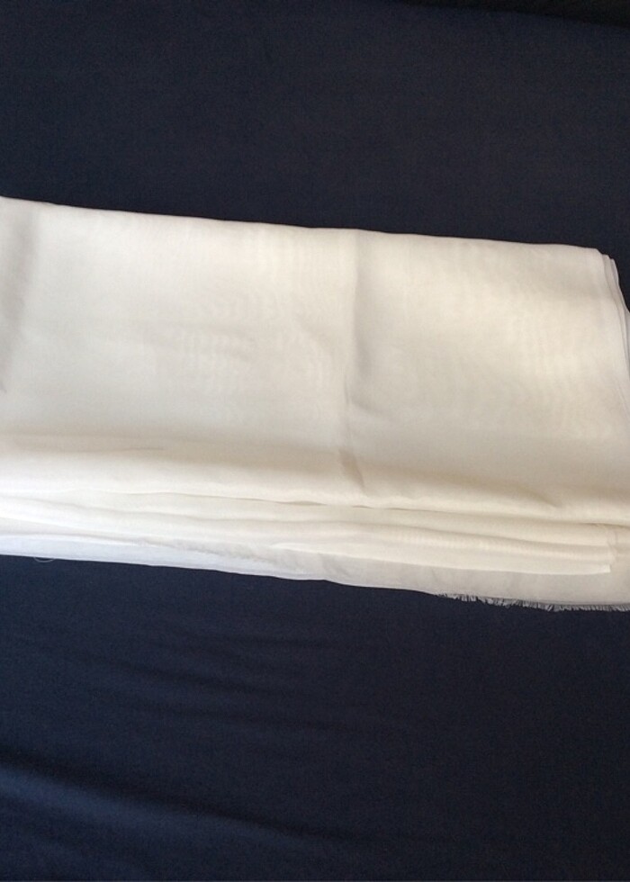 İnçe beyez sade tül - Görsel 5