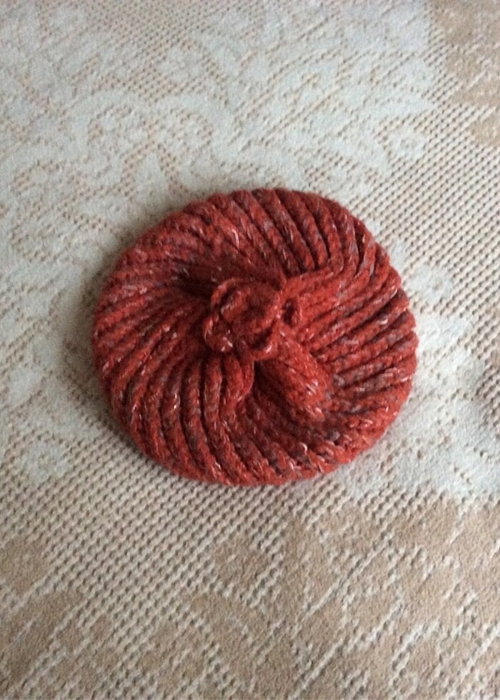 Sipiral örgü el emeğim dikişsiz şapka - Görsel 4