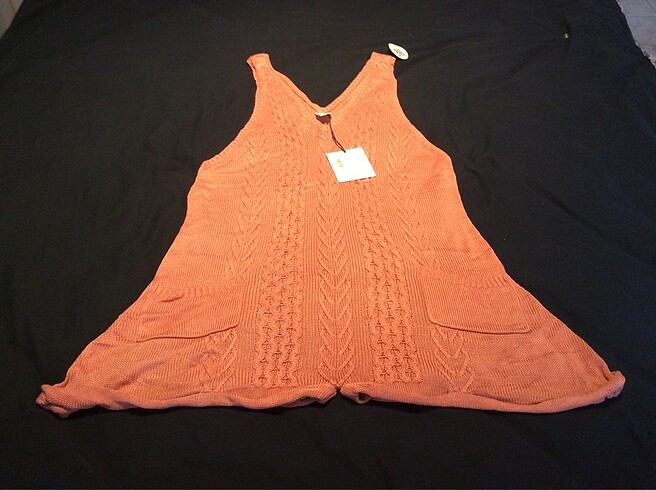 Pembe askılı kısa tulum - Görsel 4