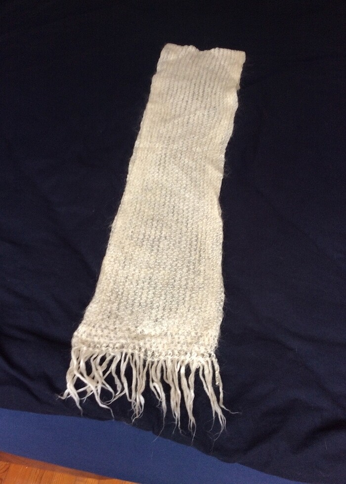 İncecik tiftik yünden atkı - Görsel 4