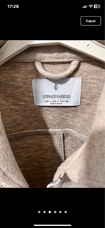 l Beden camel Renk stradivarius ceket