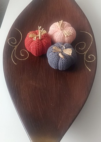 Renkli Örgü Balkabağı Dekorasyonu - Görsel 3