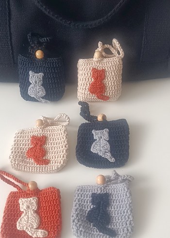 örgü airpods kulaklık kılıfı - Görsel 7