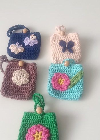 örgü airpods kulaklık kılıfı - Görsel 8