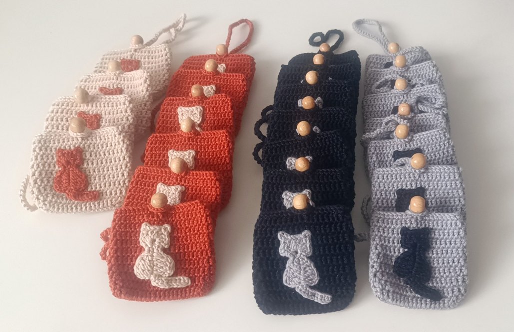 örgü airpods kulaklık kılıfı - Görsel 5