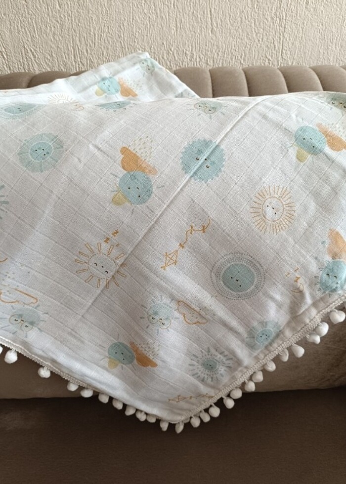 Pike müslin battaniye - Görsel 2