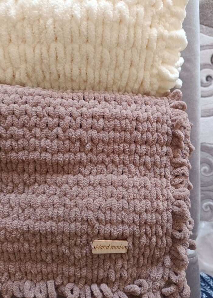 Örgü bebek battaniyesi - Görsel 3