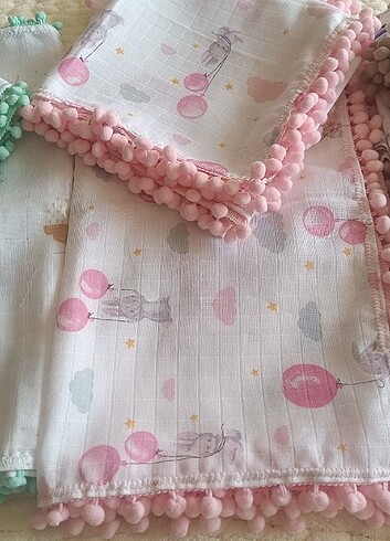 Muslin battaniye puset örtüsü - Görsel 2