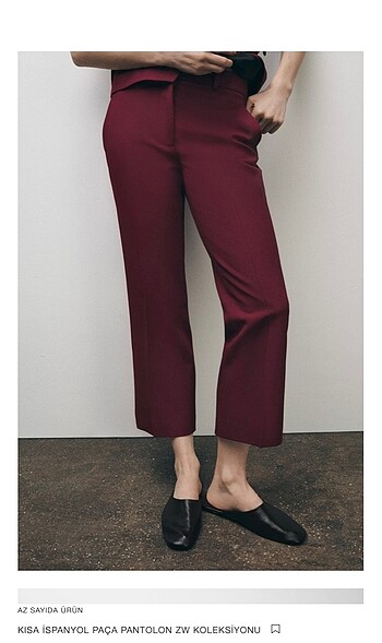 Zara zara bordo pantolon