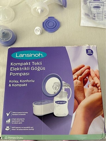 Elektrikli Süt sağma makinesi (lansinoh)