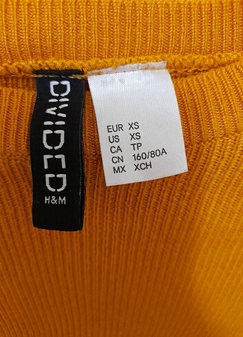 xs Beden Kadın Crop Bluz H&M