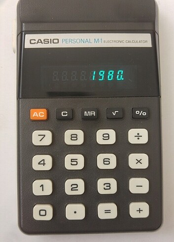 Antika Koleksiyonluk Casio Personal M-1 Hesap Makinası
