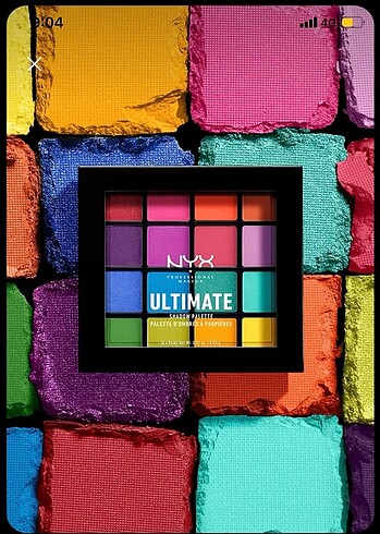 Nyx far paleti