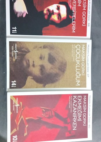 Maksim Gorki Kitap Seti - Çocukluğum, Ekmekim, Kazanırken