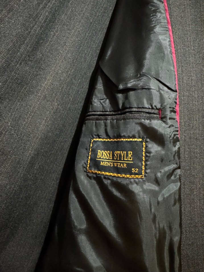 Kahverengi Düz Desenli Erkek Takım Elbise Ceketi - Görsel 2