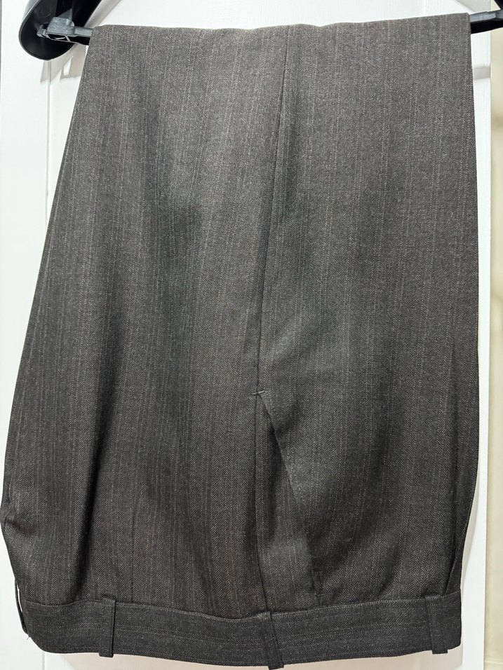 Kahverengi Düz Desenli Erkek Takım Elbise Ceketi - Görsel 3