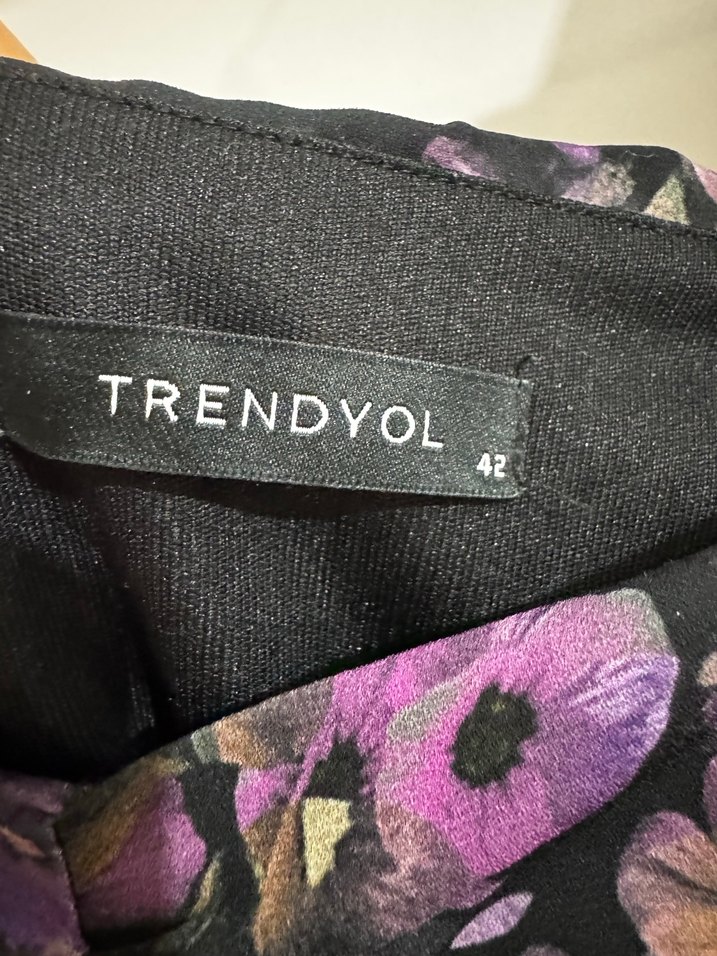 Mor Drapeli Midi Kadın Abiye Elbise - Görsel 3