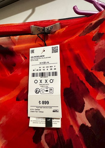 Kırmızı Batik Desenli Uzun Drapeli Elbise - Görsel 5