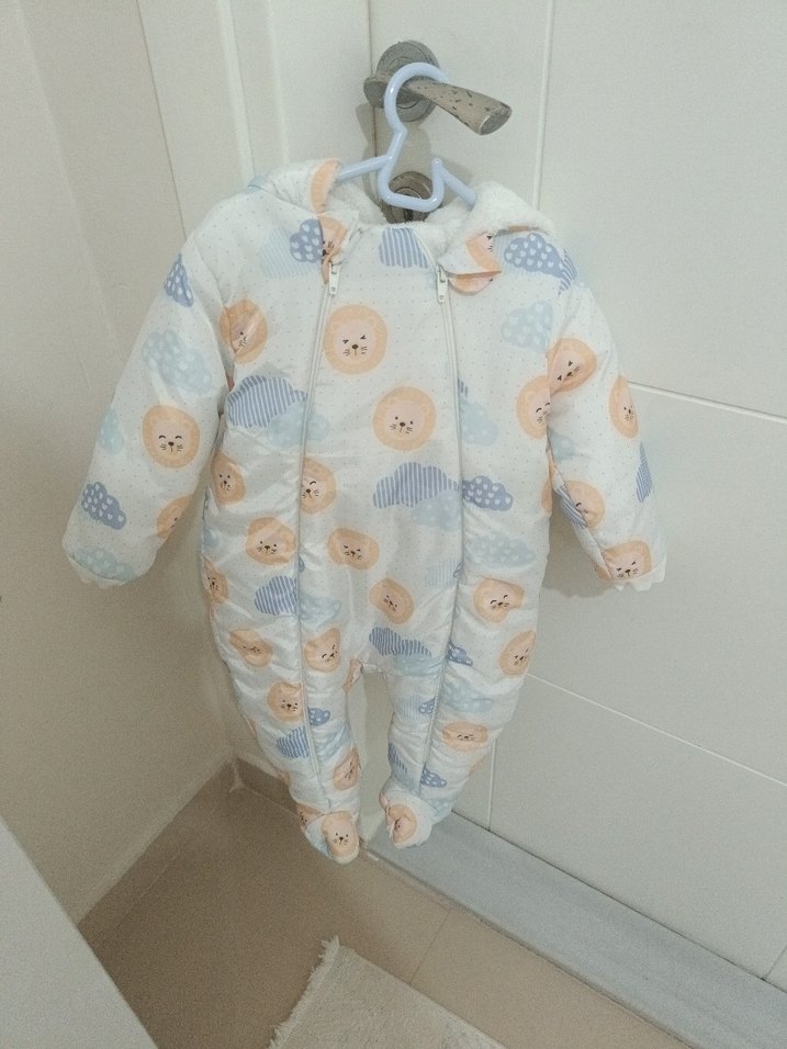 Bebek Kız Pastel Renkli Düğmeli Tulum - Görsel 2