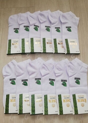 Erkek bambu çorap 12 çift