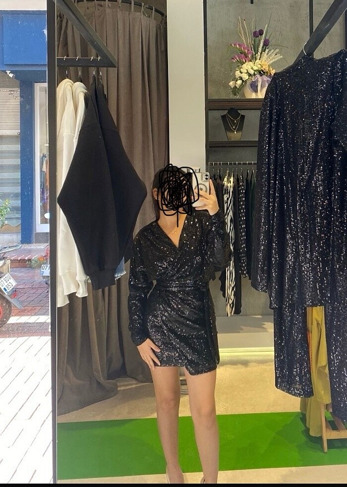 Pullu elbise - Görsel 2