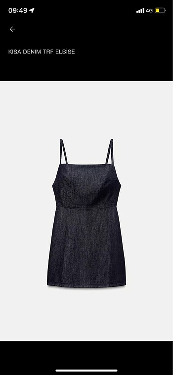 Zara jean elbise