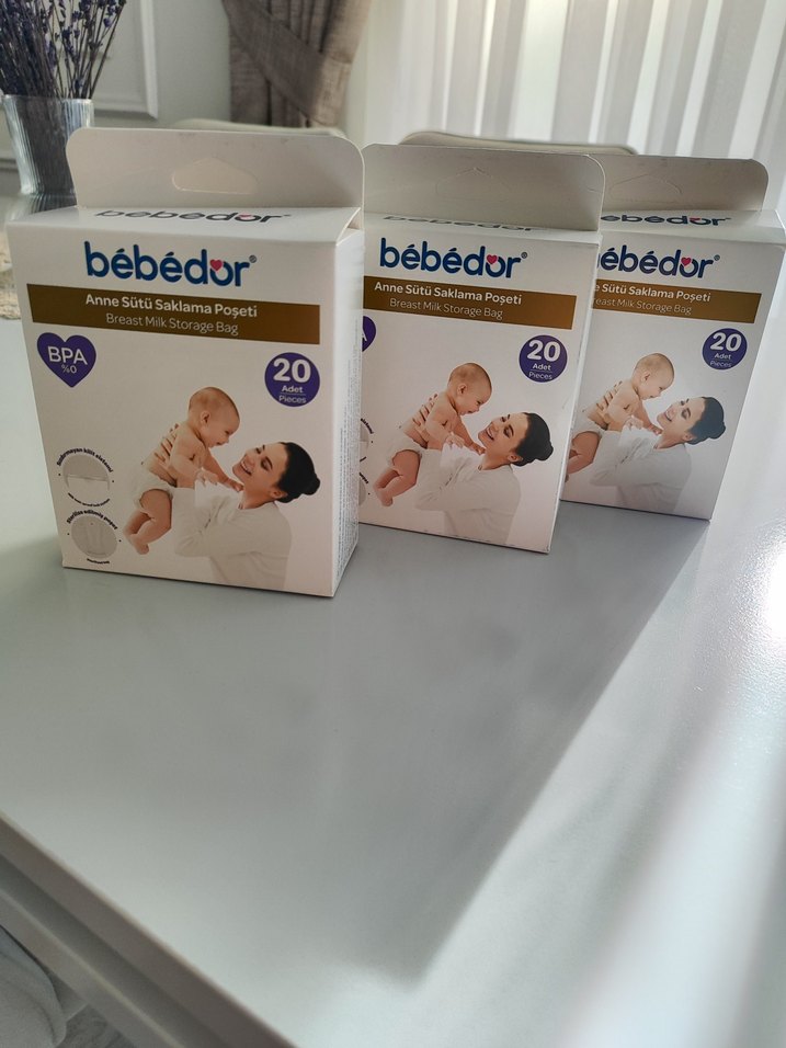 Tanesi 60 TL Bebedor Anne Süt Saklama Poşeti 20'li - Görsel 3