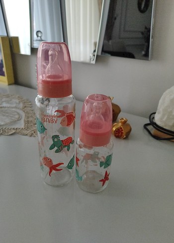 Renkli Pembe Bebek Biberonları - Görsel 2