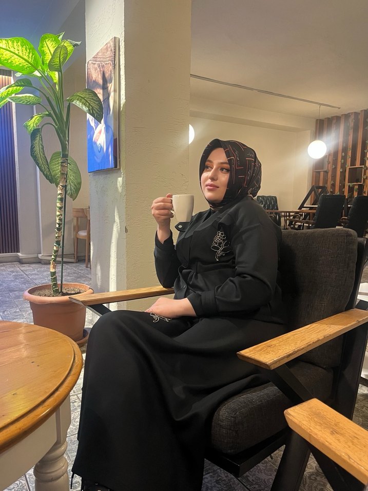 Etnik Desenli Siyah Kadın Uzun Kollu Elbise - Görsel 3