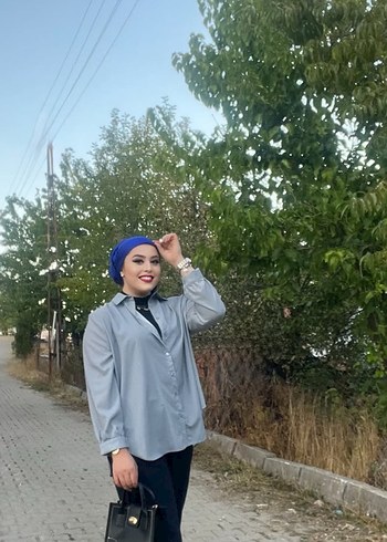 İkili takım Gri renk gömlek ve kumaş pantolon - Görsel 4