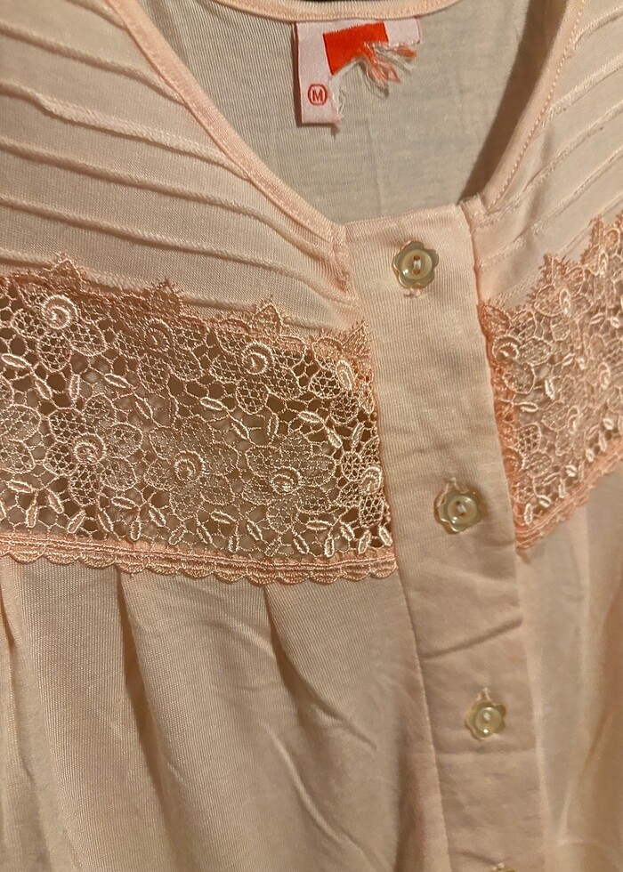 toz pembe gecelik elbise - Görsel 3