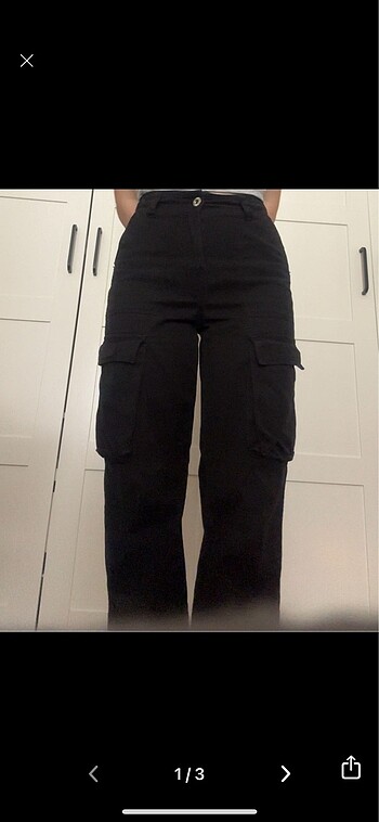 bershka kargo cep pantolon