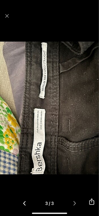 s Beden bershka kargo cep pantolon