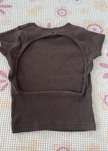 diğer Beden kahverengi Renk Çok renkli Kısa Kollu crop