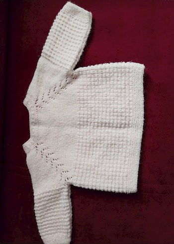 açık pembe Bohem Örgü Kız Hırka - Görsel 3