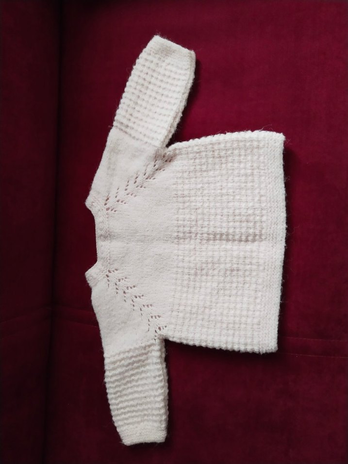 açık pembe Bohem Örgü Kız Hırka - Görsel 4